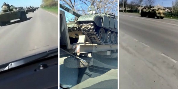 Ruski tenkovi na granici s Ukrajinom