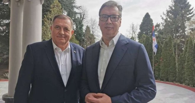 Vučić se sastao s Dodikom: Pripreme za veliki Vaskršnji sabor teku odlično