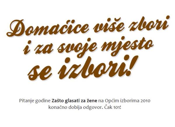 101 razlog zašto glasati za žene