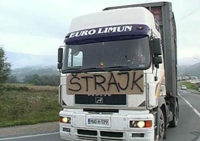 Štrajk autoprevoznika RS