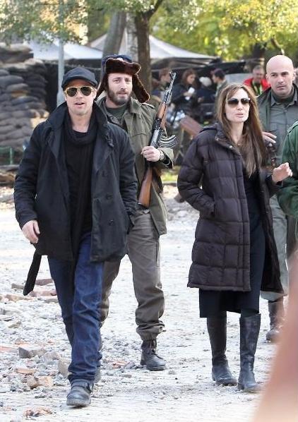 Angelina Jolie na snimanju filma u Budimpešti