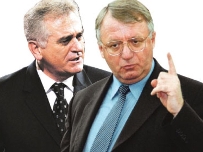 Vojislav Šešelj i Tomislav Nikolić - ilustracija
