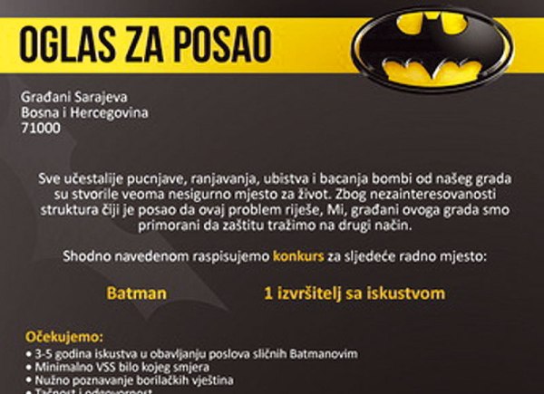 batman sarajevo
