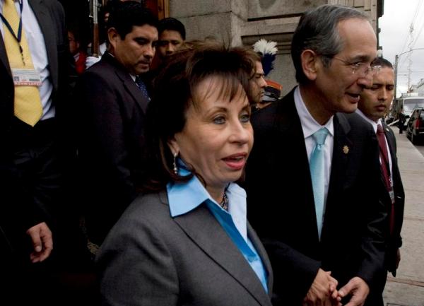 Alvaro Colom i Sandra Torresa
