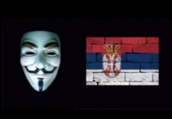 Uhapšen anonymous član iz Srbije