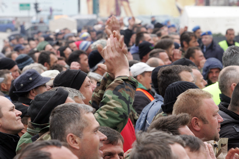 Protesti bivših pripadnika OSBiH u Sarajevu/ Foto: DEPO PORTAL