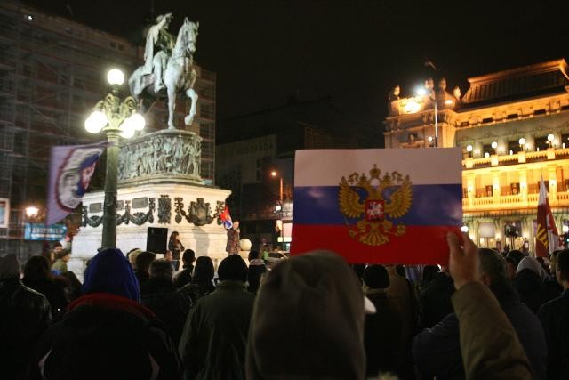 protesti u Beogradu povodom dolaska Hillary Clinton