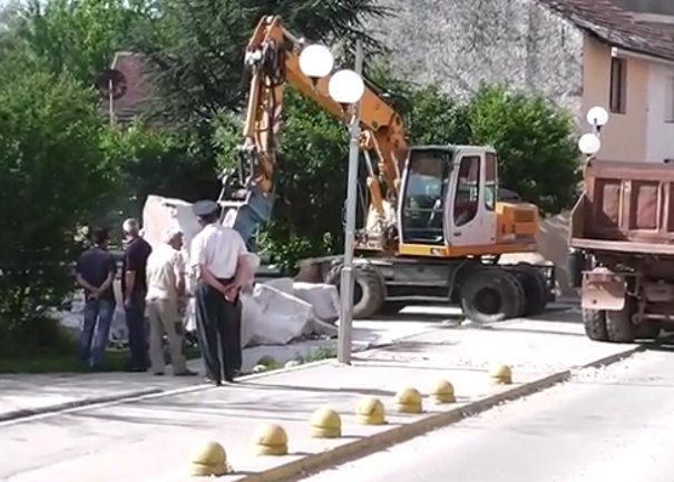 Rušenje Kamene ruže u Širokom Brijegu