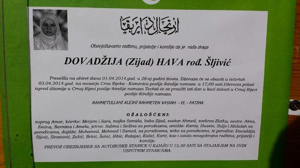 nesreća u nedžarićima_Hava Dovadžija