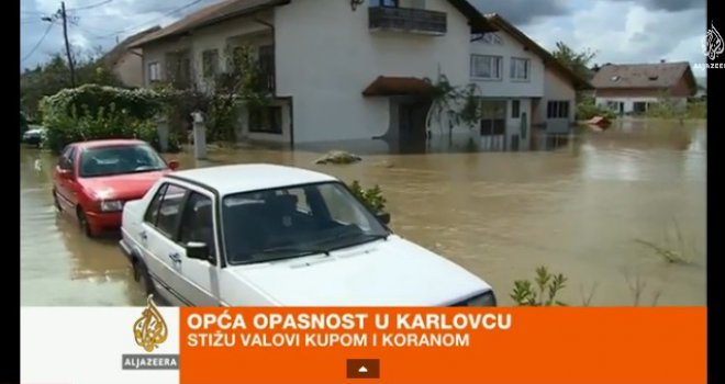 Pogledajte dramatične snimke iz Karlovca koji nestaje pod naletom Kupe i Korane
