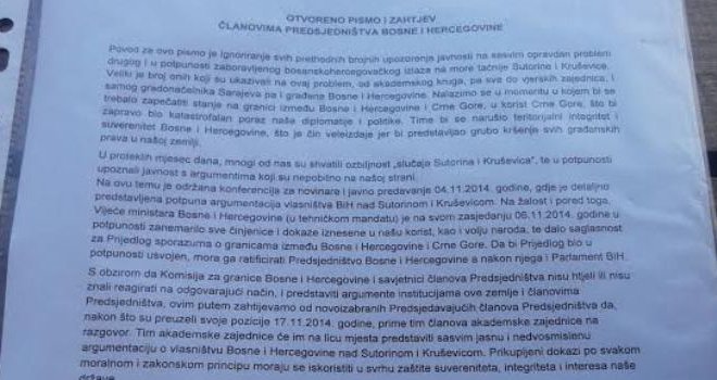 Grupa građana traži: Ne ignorišite zahtjev da Sutorina i Kruševica pripadnu BiH, bit ćete krivi za veleizdaju države!