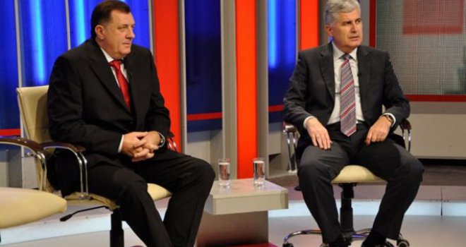 Dodik: Predstavljaćemo Srpsku, Čović: Vlast u BiH besmislena bez SNSD-a