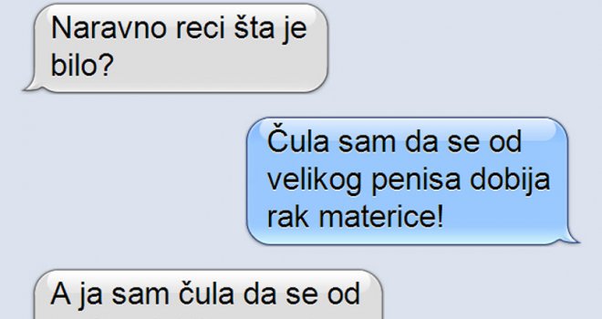 Kada dvije djevojke pričaju da li je dobar veliki ili mali penis