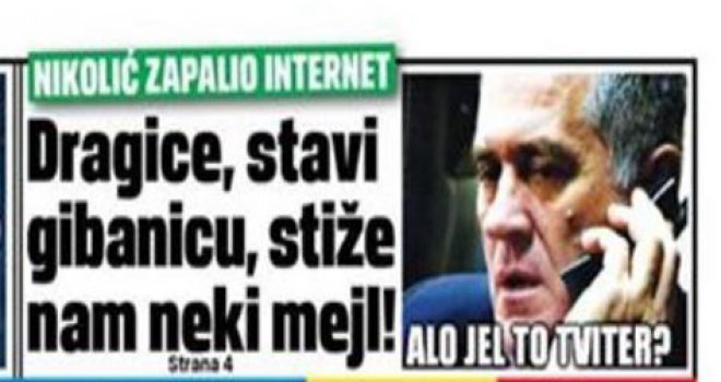 Nikolić: 'Komentarisao bih i ja na društvenim mrežama, ali ne mogu da dobijem telefonski kontakt'