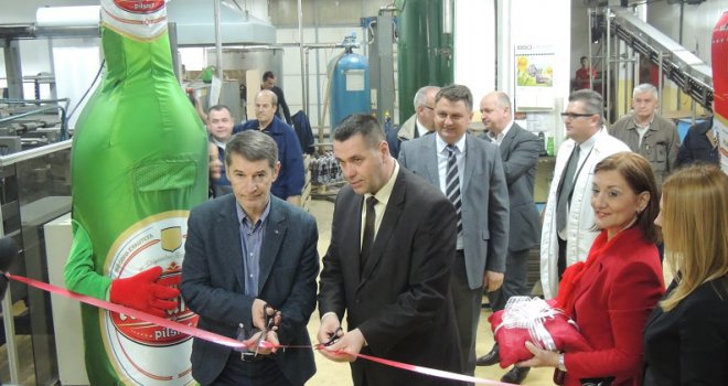 Gradonačelnik Jasmin Imamović pustio u rad novi pogon etiketiranja ambalaže u Pivari Tuzla