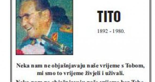 'Neka nam ne objašnjavaju naše vrijeme bez Tebe, mi to vrijeme jedva preživljavamo'