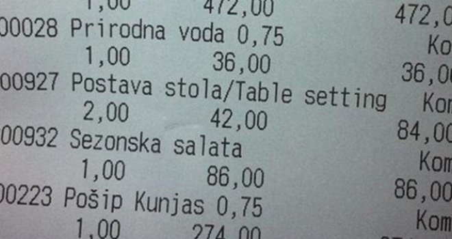 Ogladnio je i u centru Dubrovnika sjeo da nešto pojede, a kad je dobio račun, zamalo je pao u nesvijest