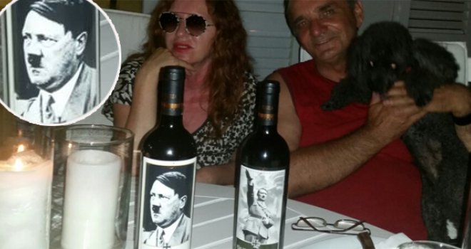 Branimir Glavaš šokirao nacizmom: U društvu prijateljice ispijao vino s Hitlerovim likom