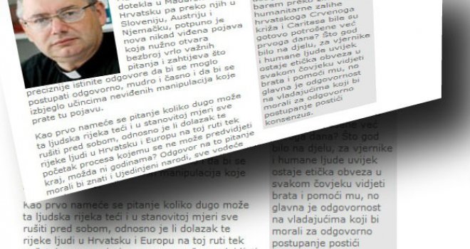 Šokantne tvrdnje hrvatskog Glasa Koncila: Izbjeglice razaraju porodice, naciju, identitet i vjeru