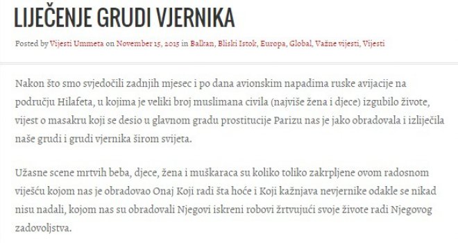 Budale jedne, Bosna je prelivena krvlju mudžahida koji su se borili da uspostave šerijat. Uskoro će ovdje padati glave!