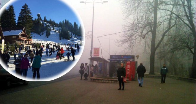 Dok se gradovi guše u smogu, planine okupane suncem