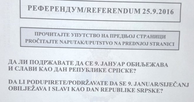 Ekspresno izvršene sve pripreme: Evo kako izgleda glasački listić referenduma u RS-u