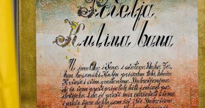 Godišnjica Povelje Kulina bana: Ove godine obilježavamo 1.200 godina postojanja Bosne