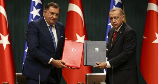 Erdogan: Pružamo veliku podršku ulasku BiH u NATO; Dodik: Turska se prema cijeloj BiH odnosi na jednak način