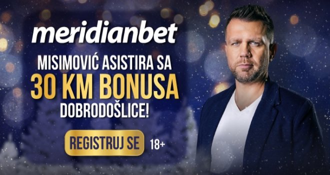 Kladionica Meridian daje bonus BEZ USLOVA! Registruj se i preuzmi POKLON OD 30 KM!