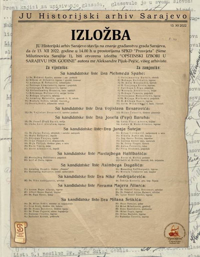 izbori-sarajevo-1928-plakat