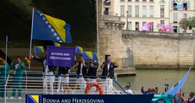 Ceremonija otvaranja Ljetnih olimpijskih igara u Parizu, predstavljen olimpijski tim Bosne i Hercegovine
