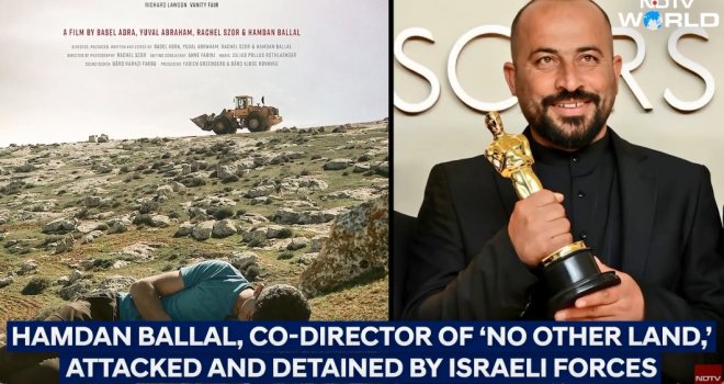 Oscarom nagrađeni palestinski režiser filma 'No Other Land' pritvoren na Zapadnoj obali