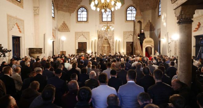 Sutra Ramazanski bajram, centralna bajramska svečanost u Gazi Husrev-begovoj džamiji u Sarajevu