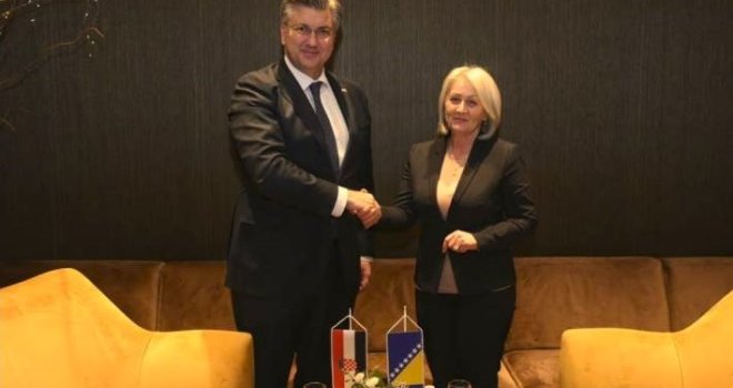 Andrej Plenković se u Mostaru sastao sa Borjanom Krišto: Razgovor o smirivanju tenzija u BiH