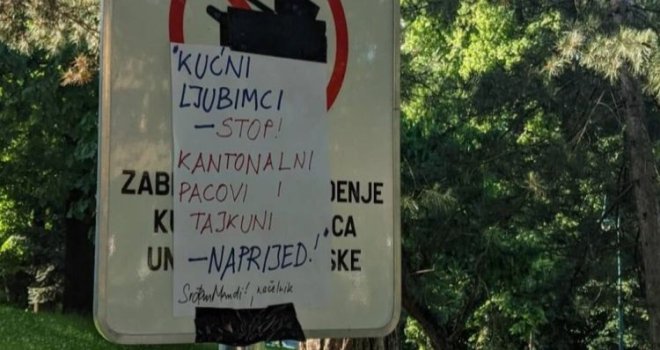 Građani Sarajeva ogorčeni Mandićevom odlukom: Veliki park osvanuo u protestnim porukama