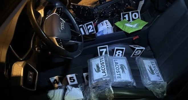 Unuk bivšeg člana Predsjedništva BiH uhapšen sa 4,5 kg kokaina u automobilu