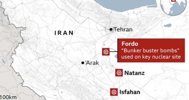 Amerika napala Iran: Avioni bombardovali tri nuklearna postrojenja