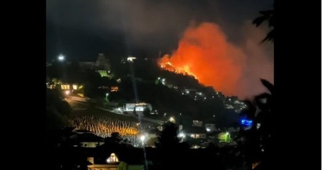 Veliki požar izbio kod Bijele Tabije na Vratniku: Ispaljen vatromet, a onda je buknula vatra...
