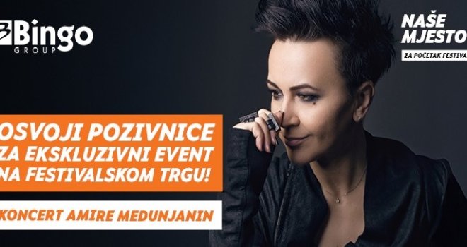  VIP iskustvo dostupno svima – prava prilika na SFF: Bingo poklanja večer s Amirom Medunjanin