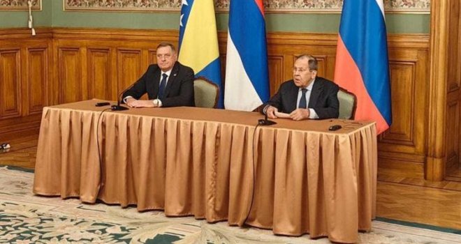 Lavrov najavio sjednicu Vijeća sigurnosti po pitanju BiH, a Dodik treći entitet