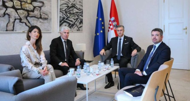 Sastali se Čović i Plenković: Prioriteti stabilnost BiH, ubrzanje reformi i izmjena izbornog zakona